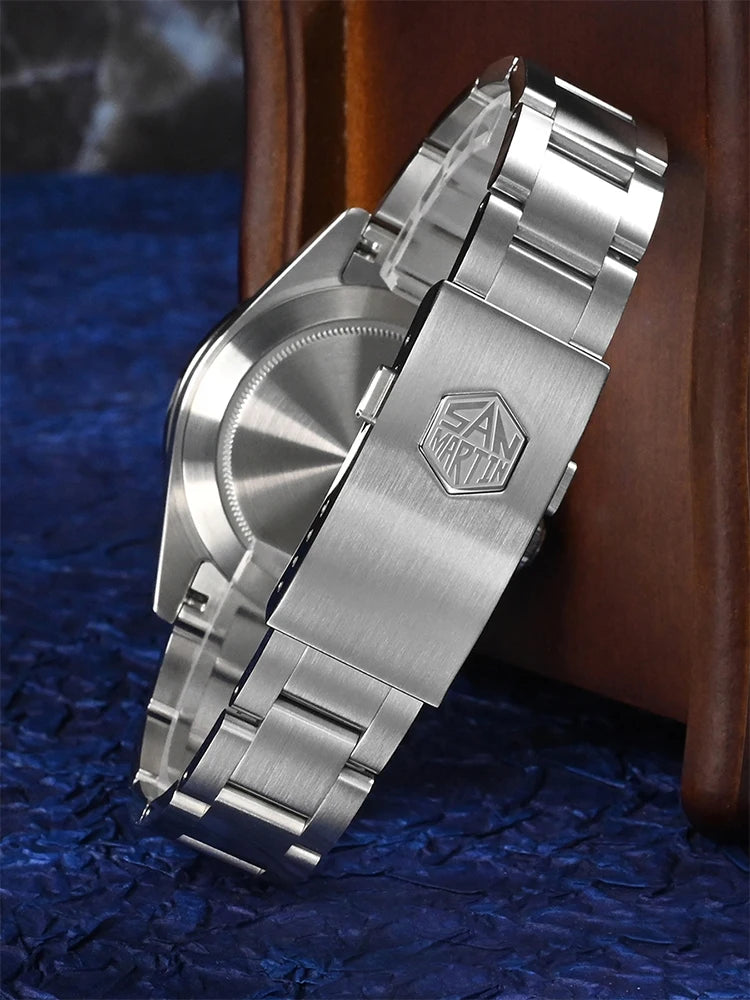 San Martin Nuevo reloj mecánico automático NH34 BB GMT de 39mm, reloj deportivo de zafiro, luminoso, impermeable 100m para hombre, Relogio SN0054