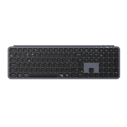 Tastiera wireless ultra-sottile Keychron B6 Pro layout ISO, formato completo, portatile e leggera, con connessioni 2.4GHz e Bluetooth