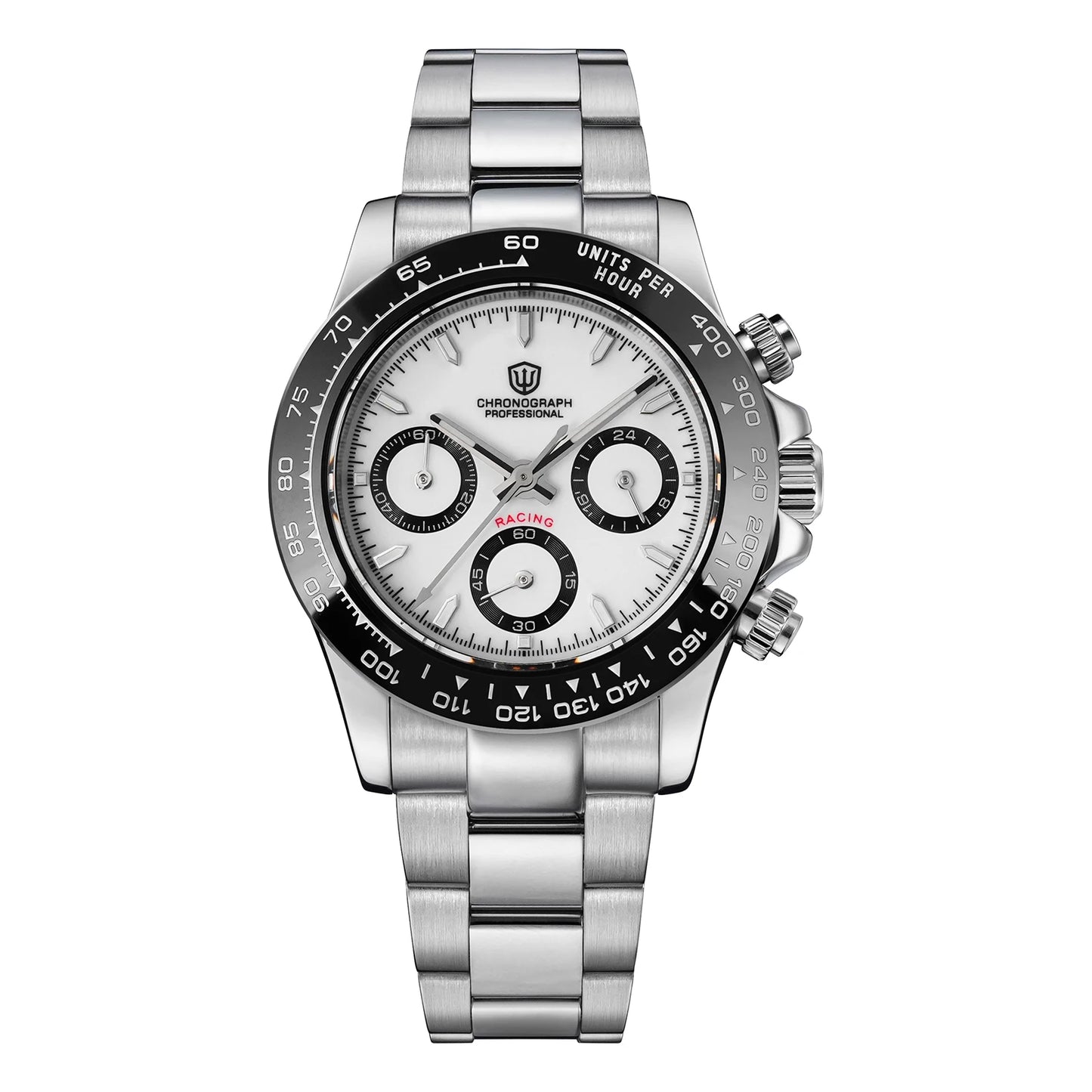 Watchdives WD16500 V2 Men Watch VK63 Quartz Movement Chronograph Wristwatch Stainless Steel Sapphire Crystal Luminous  Watches