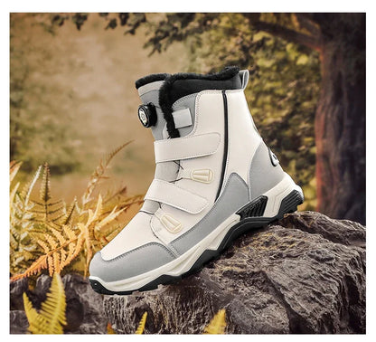 Bottes de neige imperméables pour hommes, chaussures d'extérieur d'hiver, semelle intermédiaire chaude avec antidérapantes, résistantes à l'abrasion, 2025
