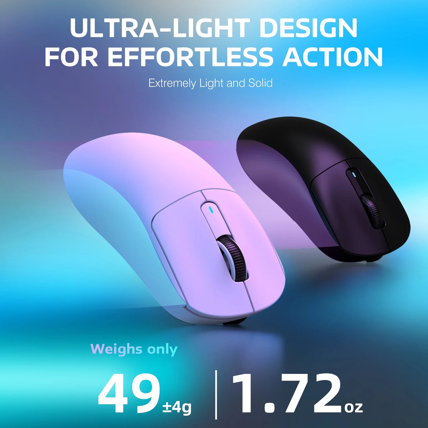 ATTACK SHARK X3 brezžična igralna miška, senzor PixArt PAW3395, 26K DPI, ultralahka 49g, tri-način 2.4G/Bluetooth/žično, za PC/MAC