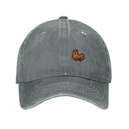 Stardew Valley Chickens Baseball Cap Rugby Wild Ball Hat Anime Luxury Brand Men Women's