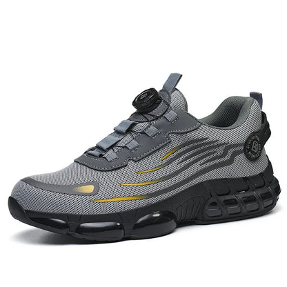 Chaussures de sécurité indestructibles à bout en acier, antidérapantes, résistantes à l'abrasion, chaussures de travail pour hommes, baskets robustes et confortables, neuves