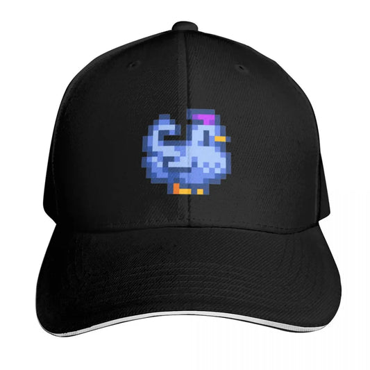 Stardew Valley Blue Chicken Baseball Cap Golf Hat derby hat Sun Hat For Children Military Tactical Cap Caps Male Women's