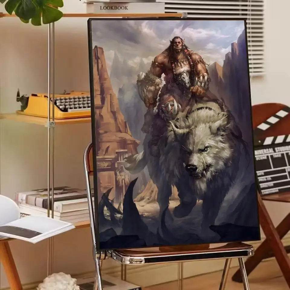 ANIME W-World Of W-Warcraft Wow Poster Paper Print Home Living Room Bedroom Entrance Bar Cafe Art Painting Decoration