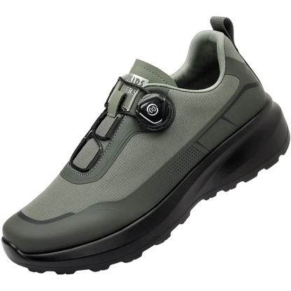 Zapatillas deportivas de running para hombre, ligeras, cómodas y versátiles, de color liso y con cierre ajustable para montañismo