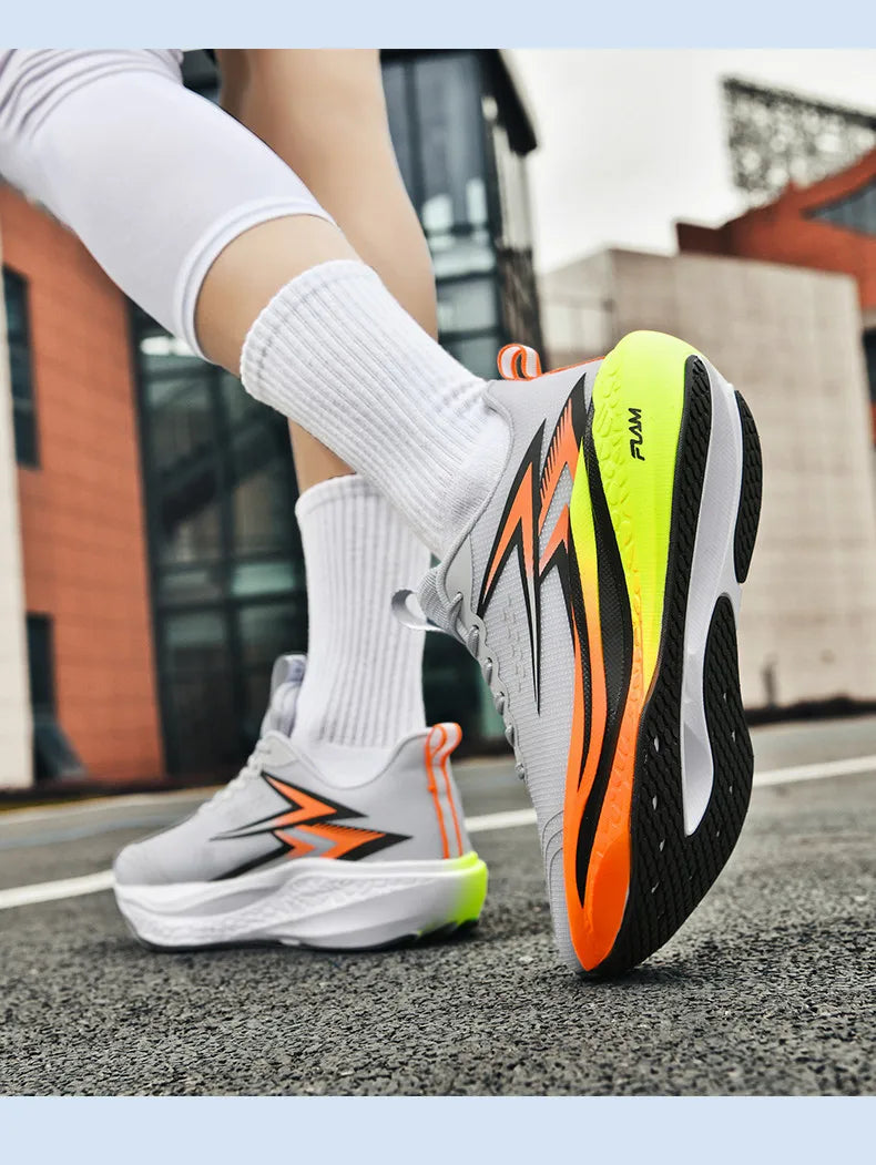 Sports Running Shoes Speciality Marathon Men Breathable Lightweight Carbon Board Women's Comfortable Athletic Nonskid Sneakers