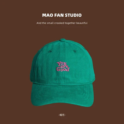 Brown Peaked Cap Men's and Women's Summer Fashion Casual American Retro Soft Top Baseball Cap Small Sun Protection Hat