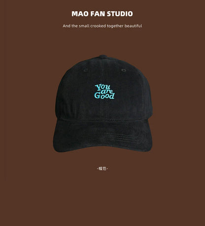 Brown Peaked Cap Men's and Women's Summer Fashion Casual American Retro Soft Top Baseball Cap Small Sun Protection Hat