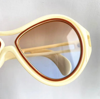 NEW Sunglasses Unisex Sun Glasses Anti-UV Spectacles Oversize Frame Eyeglasses Personality Ornamental Simplity Google