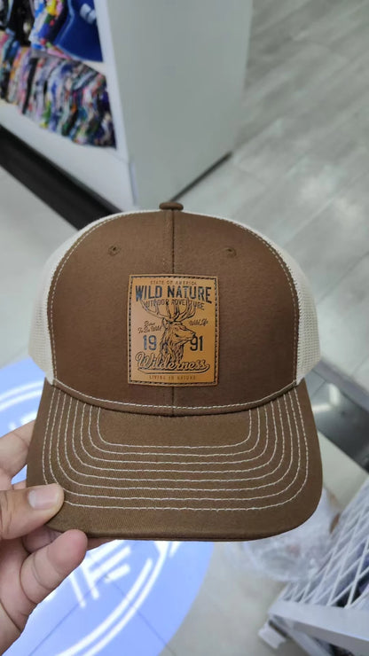 New men's and women's universal mesh suede work cap, men's baseball cap, breathable sports cap for spring and summer.