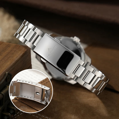 MILITADO  ML25 Quartz Dive Watch VH31 Sweep Second Sapphire Crystal 200M Waterproof BGW9 Lume Ceramic Bezel Men Watch
