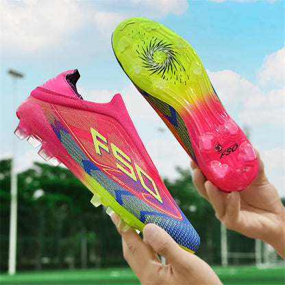 Nouvelles chaussures de football pour hommes, crampons de football sur gazon, chaussures de football pour adultes, crampons de futsal, crampons de sport confortables, antidérapants, ultra-légers, pour entraînement en s
