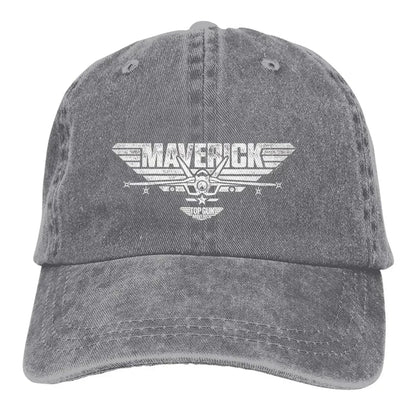 Multicolor Hat Peaked Men Women's Cowboy Cap Top Gun Maverick Centered Jet Logo Baseball Caps Personalized Visor Protect Hats