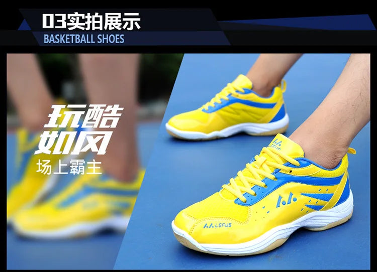 Buty do badmintona Profesjonalne buty turniejowe Męskie i damskie Buty sportowe typu unisex Buty do tenisa Lekkie buty do tenisa stołowego