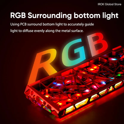 IROK MG63 Hollow Aluminium Gaming Magnetic Mechanical Keyboard 60% RT0.001mm 8KHz 0.07ms 512K RGB Hot Swap Wired Gamer Keyboard