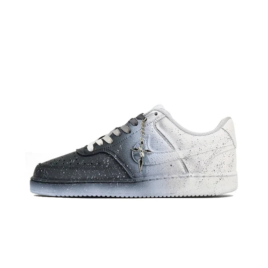 Spersonalizowane trampki Nike Court Vision „Nightfall” z gradientowym wykończeniem, antypoślizgowe, unisex, niskie
