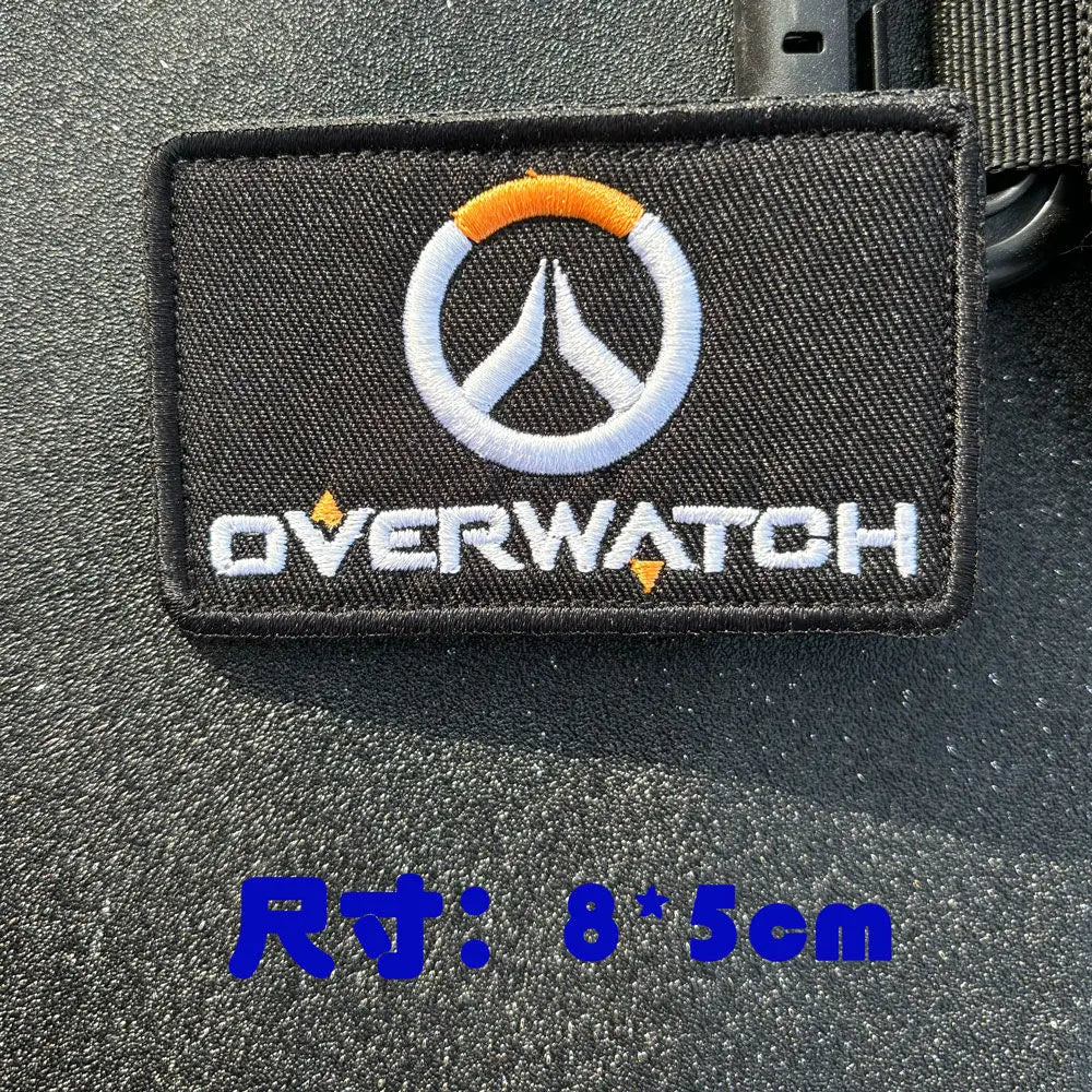 Parche de brazalete anime Overwatch DVA para cosplay, mochila y ropa, parches decorativos adhesivos