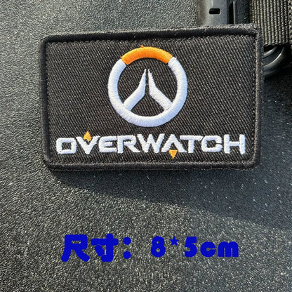 Parche de brazalete anime Overwatch DVA para cosplay, mochila y ropa, parches decorativos adhesivos