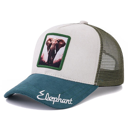 Unisex „Trucker“ kepurė su „Grizzlies“ raštu, su siuvinėtu motyvu, iš zomšos, vasarinė kepurė nuo saulės, vasarinė kepurė su gyvūnų motyvu, beisbolo kepurė vyrams ir moterims