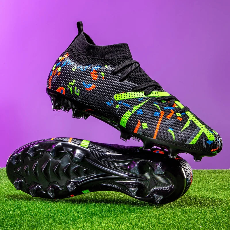 Nouvelles chaussures de football pour hommes, baskets de football pour terrain gazonné, chaussures de football d'extérieur, chaussures d'entraînement professionnelles, chaussures de sport antidérapantes, ultralégères,