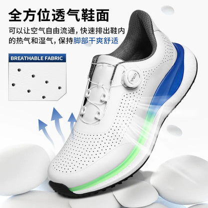 PGM Golf Sneakers sportive da uomo con intersuola super morbida in popcorn, lacci con pomelli, antiscivolo e traspiranti