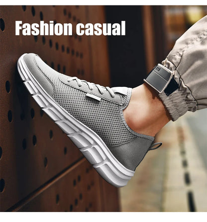 Pánské letní tenisky, ležérní běžecké boty, prodyšné boty na chůzi, síťované, lehké sportovní boty, pohodlné módní boty, Zapatillas