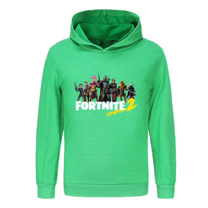 Hoodie Fortnite para Crianças e Bebés, Roupa Cartoon Unissexo para Rapazes, Sweatshirts com Capuz de Manga Comprida, Casacos Casuais para Jovens e Raparigas 1007