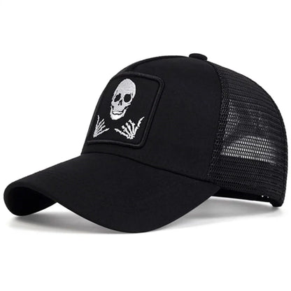 Unisex Personality Embroidery Baseball Net Caps Adjustable Casual Hats Spring and Summer Outdoor Sunscreen Hat