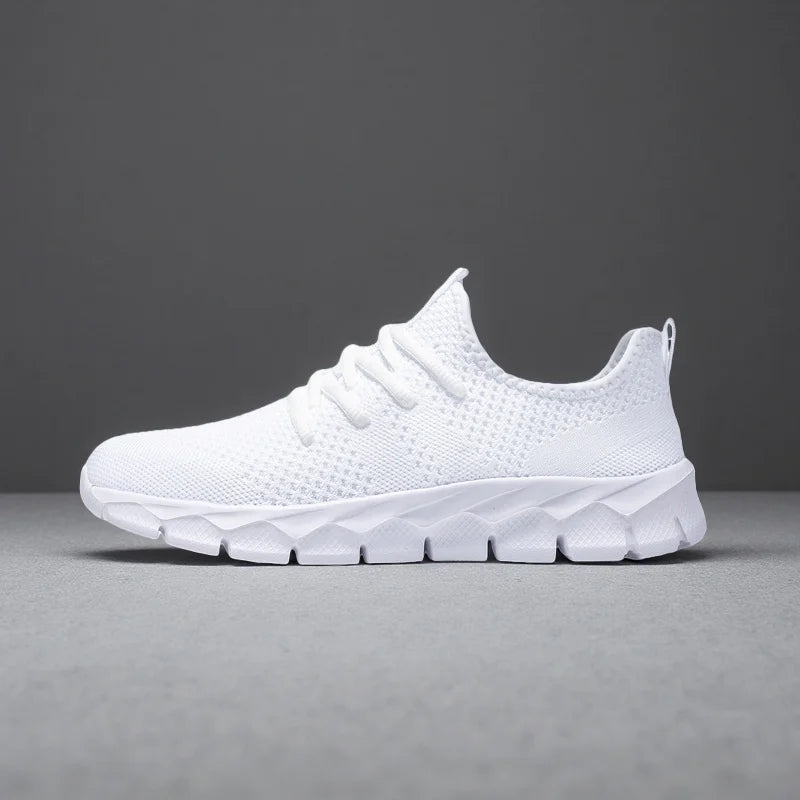 Heren sneakers van mesh, lichtgewicht damesschoenen, casual platte schoenen, heren hardloop- en sportschoenen, zachte tennisschoenen, ademende herensneakers