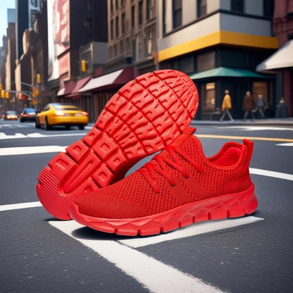 Heren sneakers van mesh, lichtgewicht damesschoenen, casual platte schoenen, heren hardloop- en sportschoenen, zachte tennisschoenen, ademende herensneakers