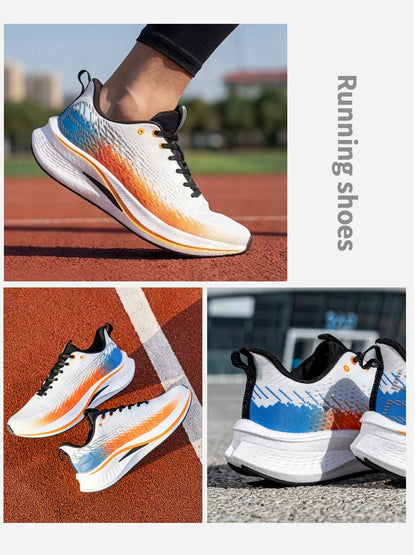 Baasploa løbesko til mænd, professionelle træningssko til kvinder, med kulfiberplade, åndbare sneakers i mesh, lette unisex-sportssko til mænd