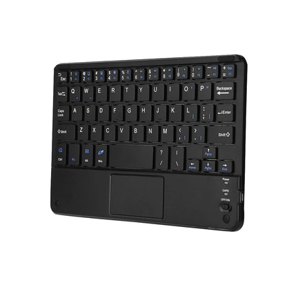 Tastiera Bluetooth wireless mini UltraSlim professionale con touchpad, compatta, ergonomica e reattiva, per PC Windows e tablet Android