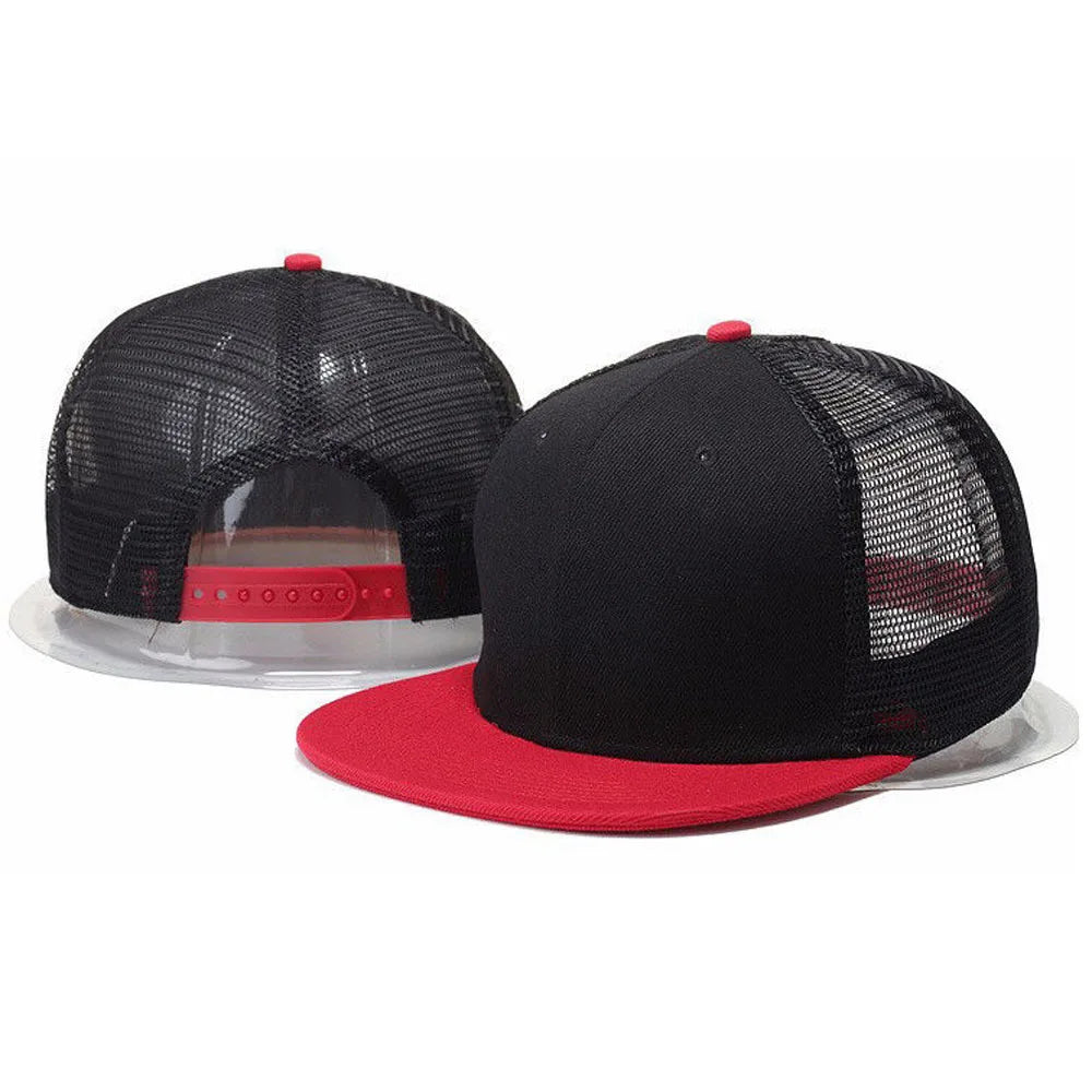 Men Caps Flat Hat Hip Hop Snapback Fancy Rivet Baseball Cap Street Dance Cap Trendy Mesh Visor Youth Boys Girls