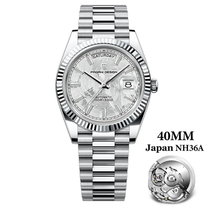 PAGANI DESIGN 2024 New DD40 NH36A Men's Watches Luxury Automatic Mechanical Watch For Men AR Sapphire Glass Date Wrist watch Men