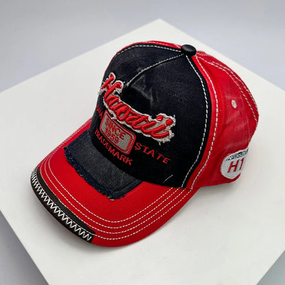 Bonés de basebol vintage coreanos lavados para homem e mulher, em algodão, com fecho snapback, bordado, design novo e versátil, letras bordadas, estilo casual desgastado
