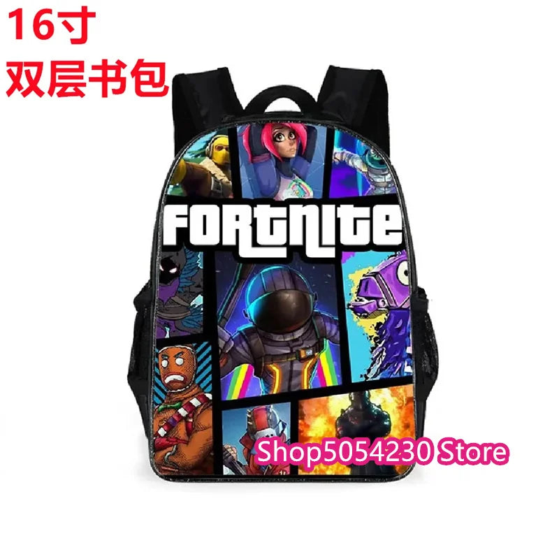 Hot game Fortnited 3PCS Backpack Set Teenager Student Travel Bag Fortress Night 3D School Knapsack Popular Games Rucksacks