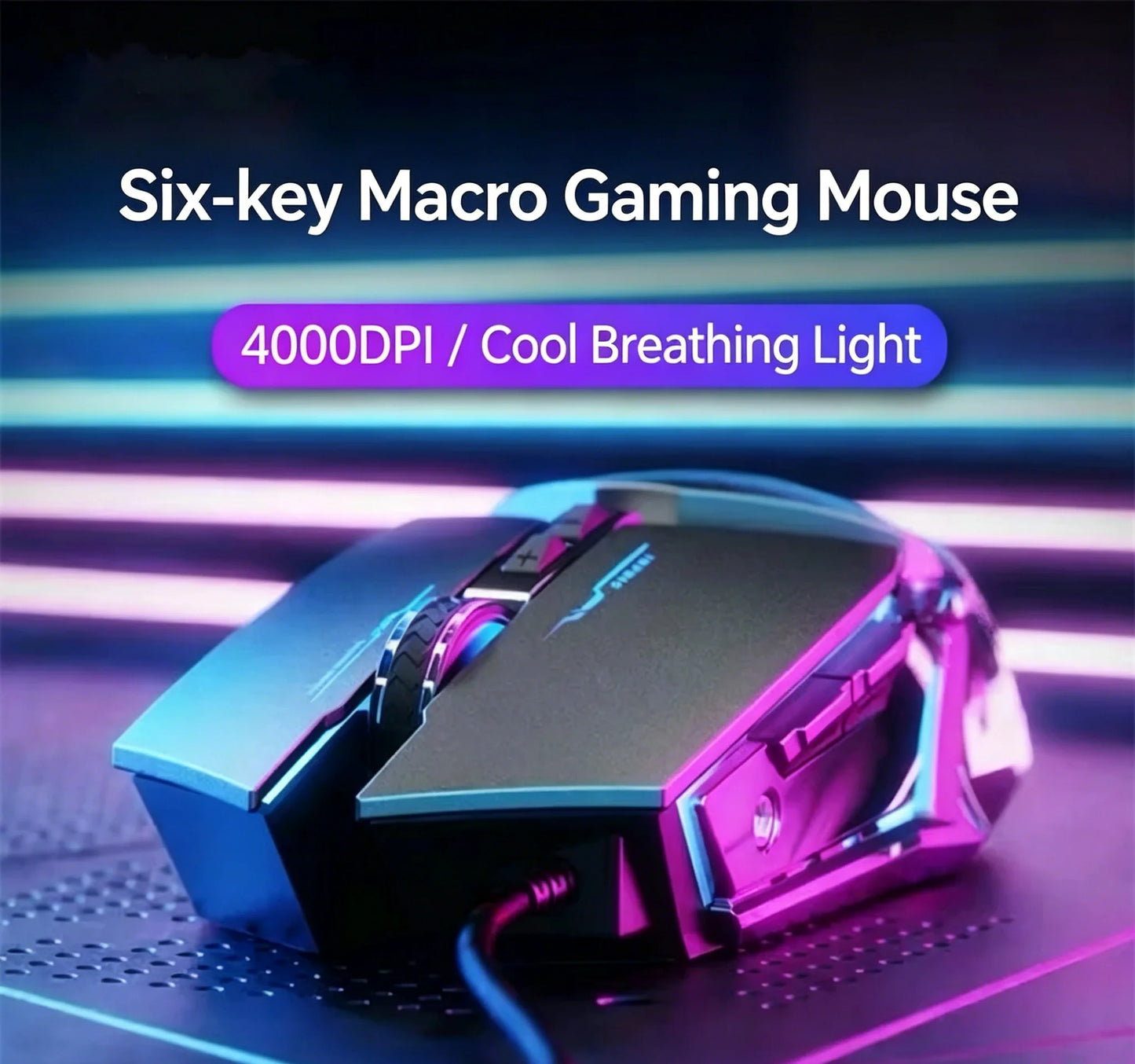 RGB Dual-Mode Wired Mouse 2.4G Wireless Mouse Gaming Mouse Rechargeable Silent Mouse 3600 DPI Adjustable Mouse Mice for Laptop