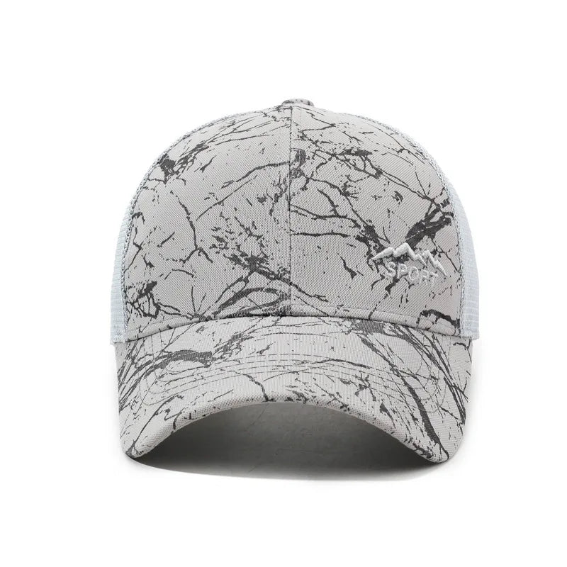 New Summer Men's Sun Hat, Outdoor Sports Visor, Mesh Back Baseball Cap, Breathable Casual Fishing & Trucker Hat