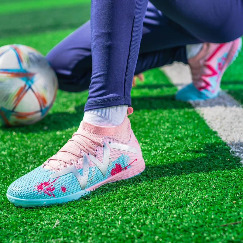 Chaussures d'entraînement unisexes Value Turf Trainers, tige en PU tissé, crampons en caoutchouc TF, antidérapantes, durables et économiques.