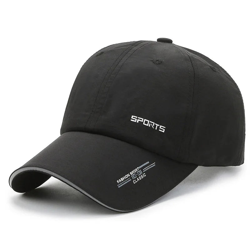 Quick Drying Solid Baseball Cap, Sunscreen Breathable Adjustable Cycling Hiking Fishing Sports Trucker Hat For Women & Men
