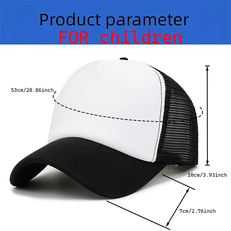Minecrafted Mesh Baseball Caps Cartoon Figures Adult Children Sports Hats Boys Girls Summer Outdoor Sunshade Peaked Caps Gift