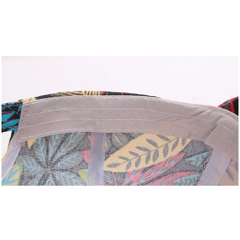 Wiosenno-letnia czapka z daszkiem w stylu koreańskim z motywem liści, unisex