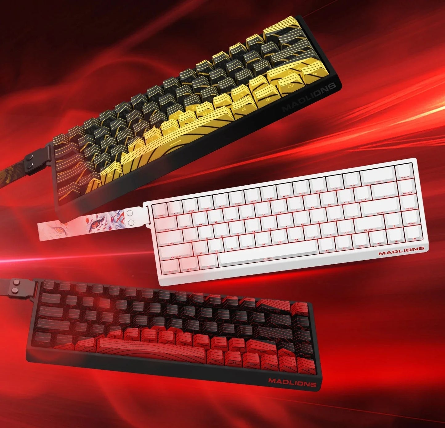 FGG MAD60 Tastiera da Gaming RGB ad Asse Magnetico, dedicata al gioco, Full Key Hot Swap, risposta rapida, tastiera gaming personalizzata entry-level