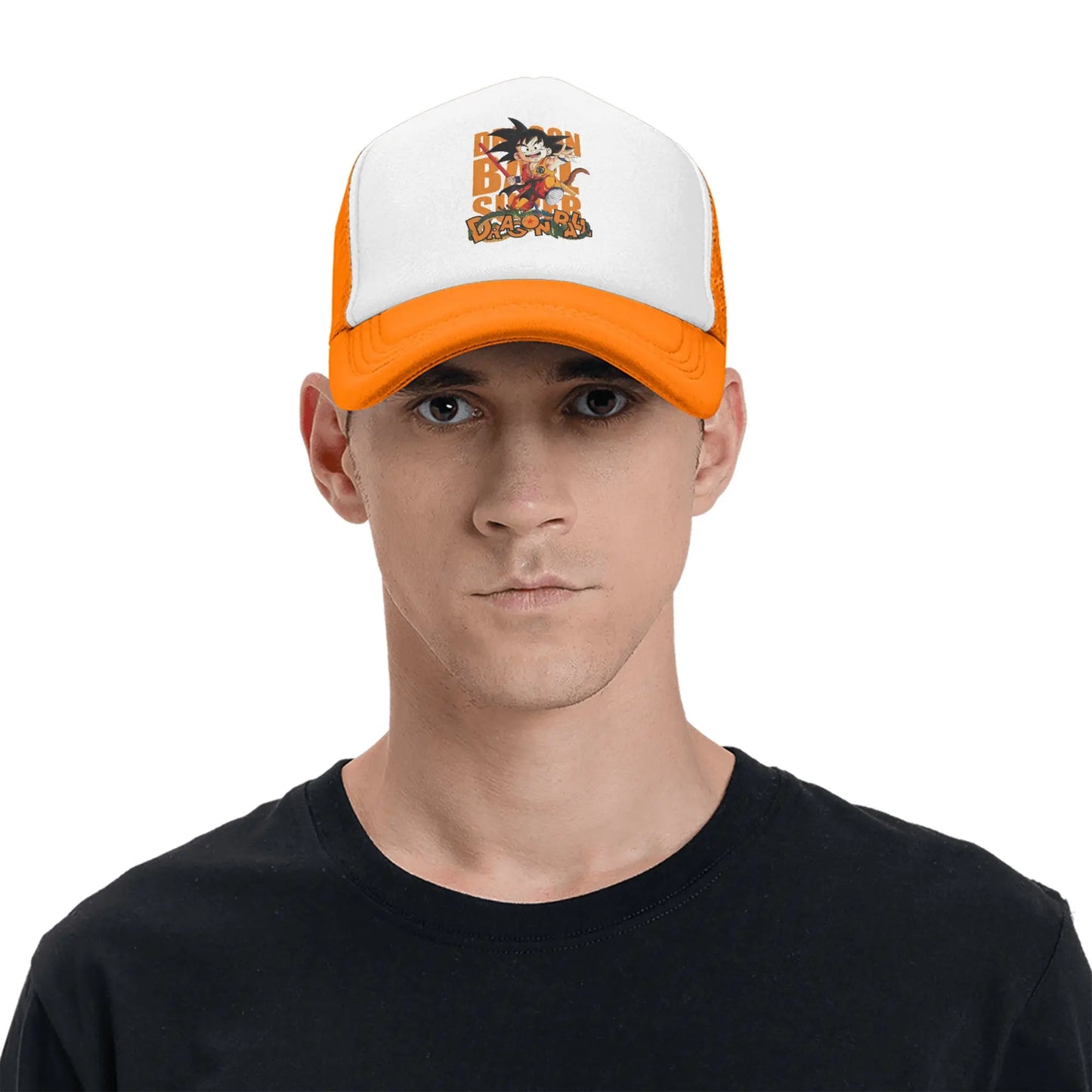 Dragon Ball Z Trucker Hat Super Saiyan Son Goku Hat Sun Hat Sun Caps Adjustable Snapback Caps Mesh Baseball Caps Wholesale New