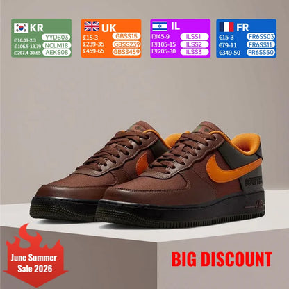 Scarpe da uomo Nike Air Force 1 AIR FORCE 1 GTX da esterno, antiscivolo, con ammortizzazione resistente CK2630-201