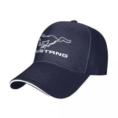 Skeleton Mustang Baseball Caps Casual Sandwich Hats