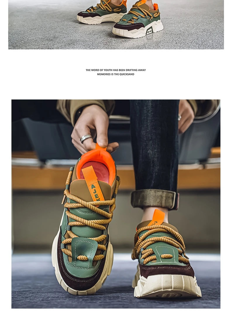 Sneakers casual da uomo - Moda primaverile - Scarpe da skateboard basse e versatili per uomo, adatte agli sport all'aria aperta