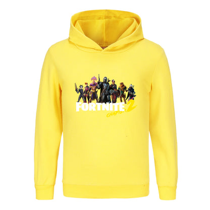 Hoodie Fortnite para Crianças e Bebés, Roupa Cartoon Unissexo para Rapazes, Sweatshirts com Capuz de Manga Comprida, Casacos Casuais para Jovens e Raparigas 1007