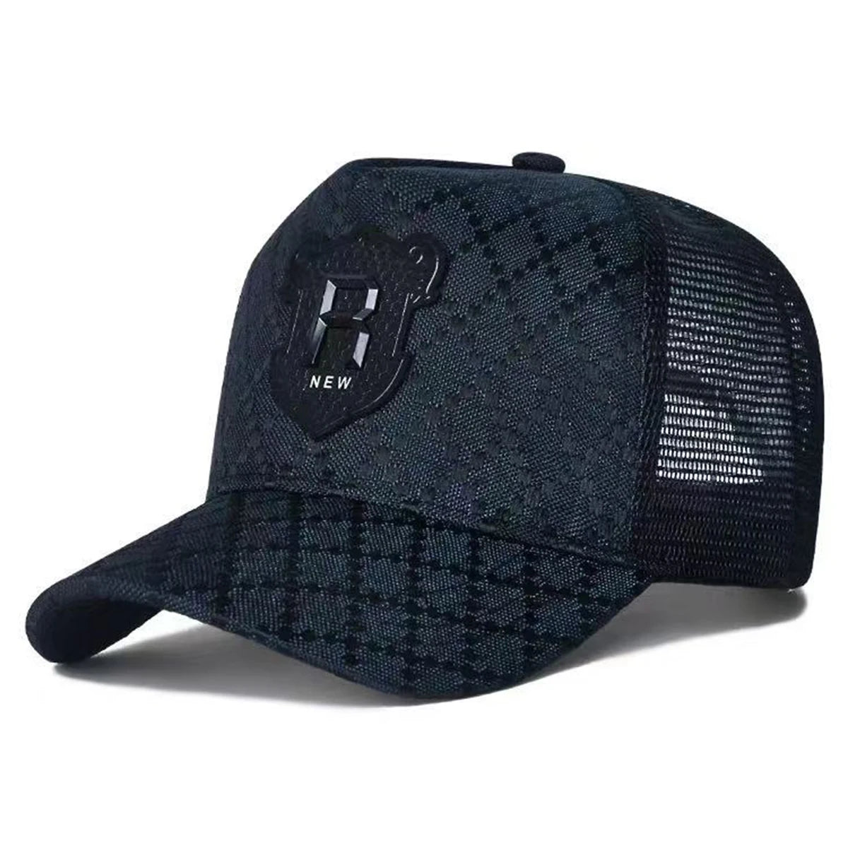 Unisex R Letter Embroidery Baseball Net Caps Spring Summer Outdoor Adjustable Casual Hats Sunscreen Hat Sports Cap
